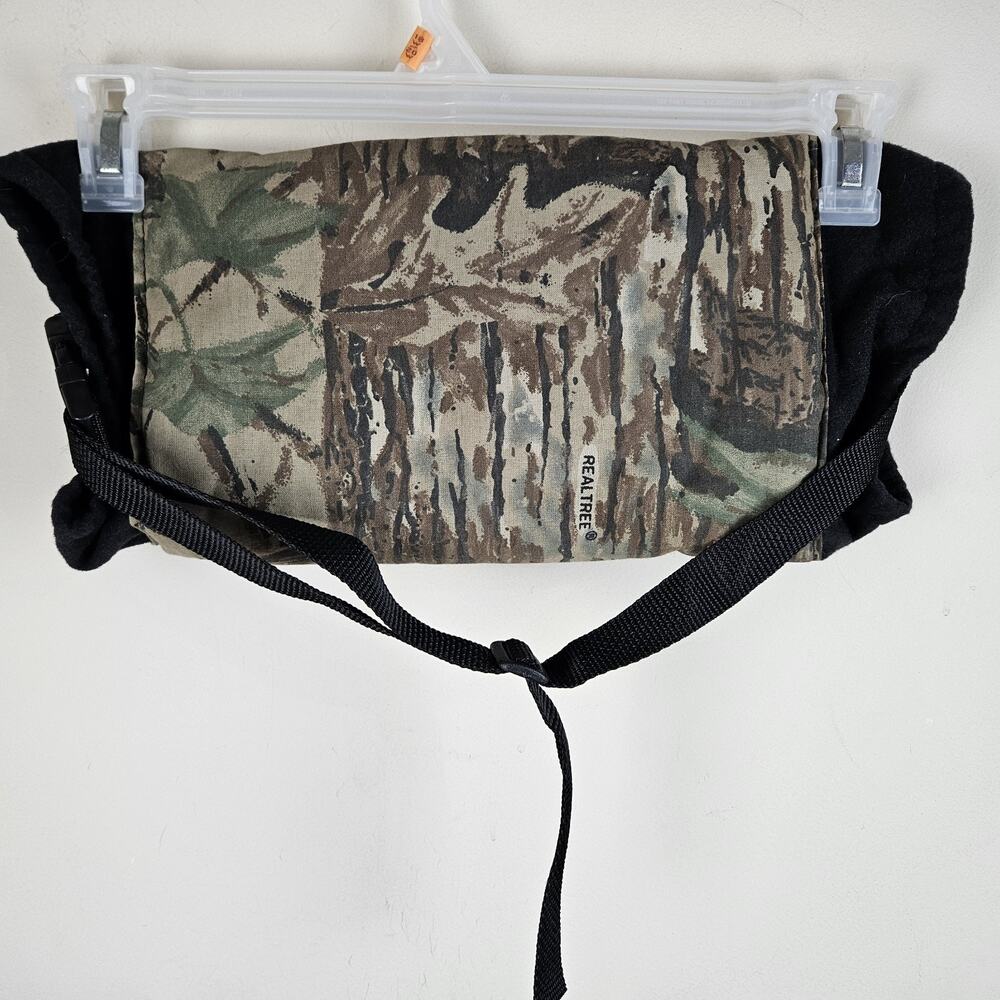 Vintage 90s Realtree Camo Hunting Hand Warmer Muff Waist Strap Adjustable